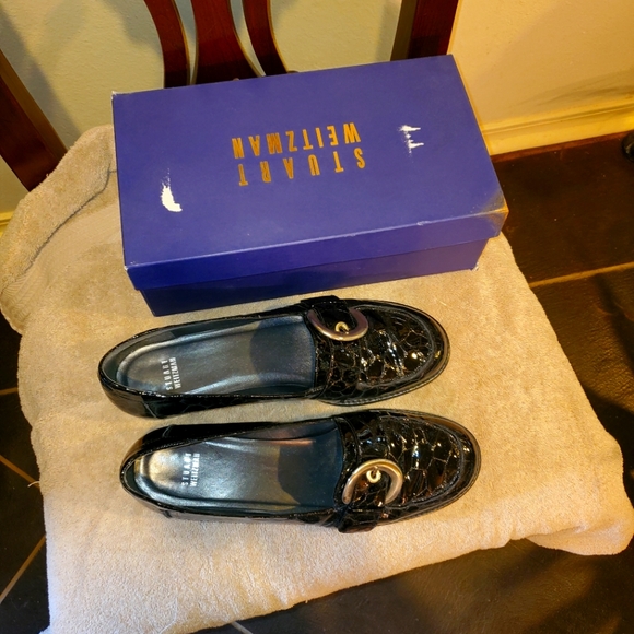Stuart Weitzman crocodile leather loafers - Picture 1 of 4
